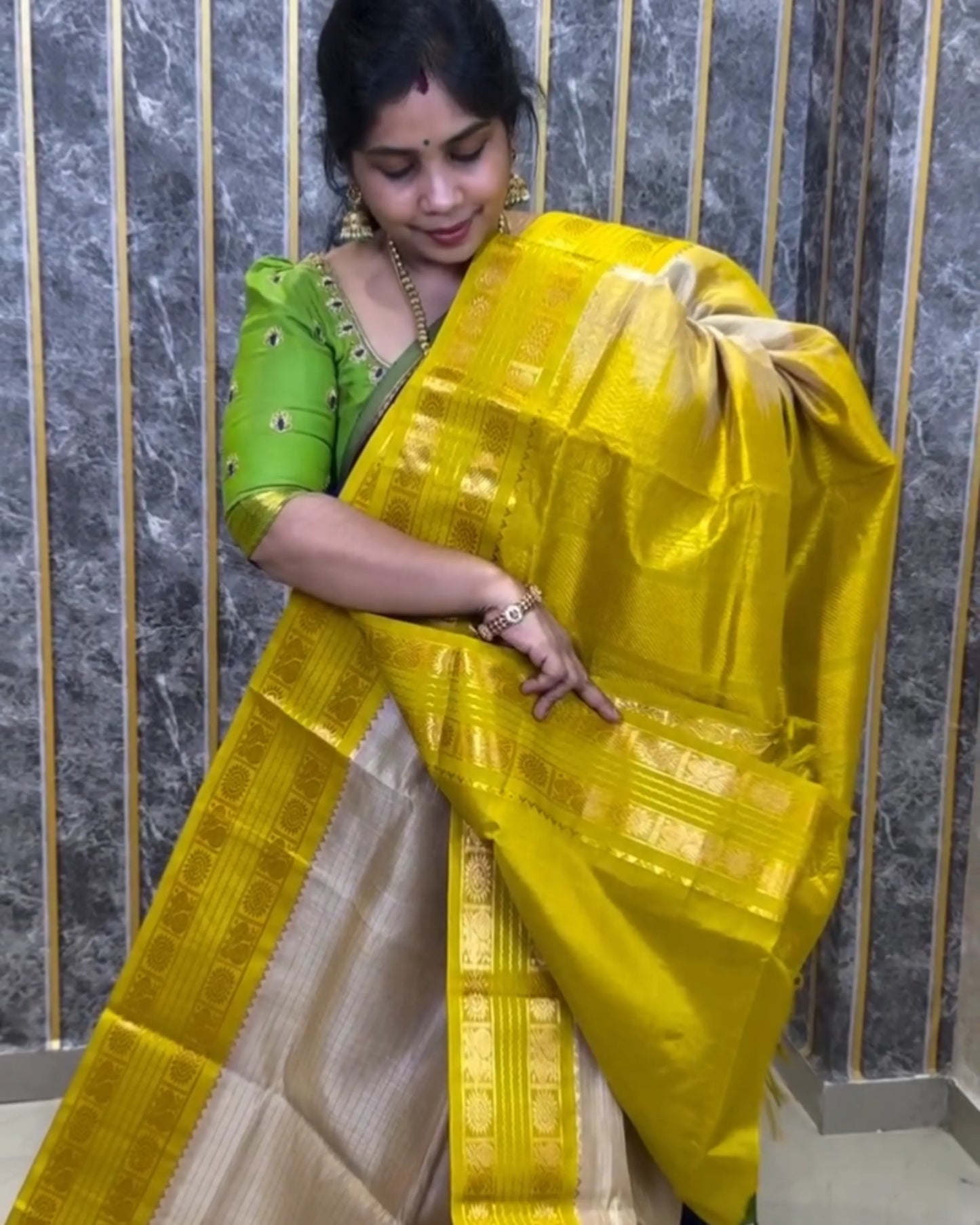 Haldi Vanna Silk Saree