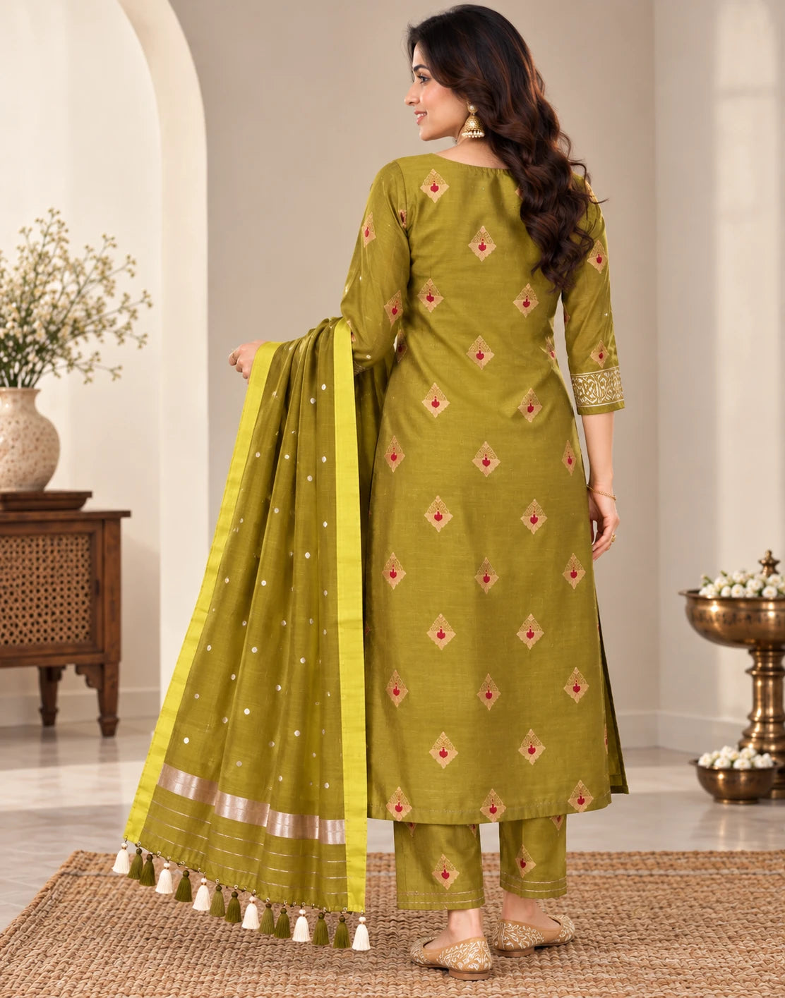 Pachai Malli Suit Set