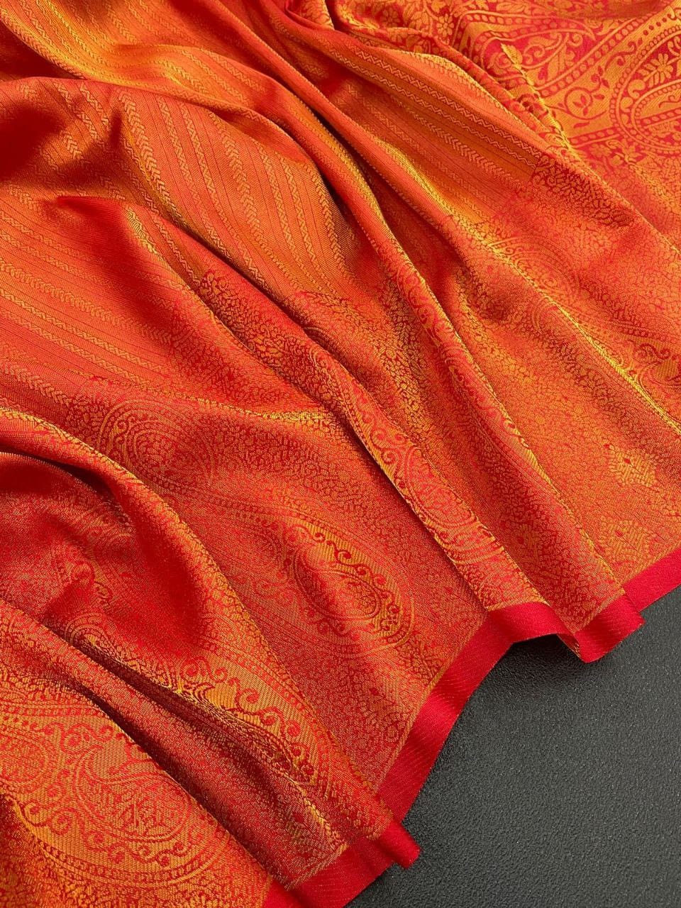 FM-Rust Silk Saree