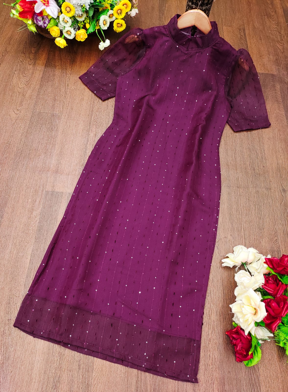 ELEGANT JUTE ORGANZA KURTI