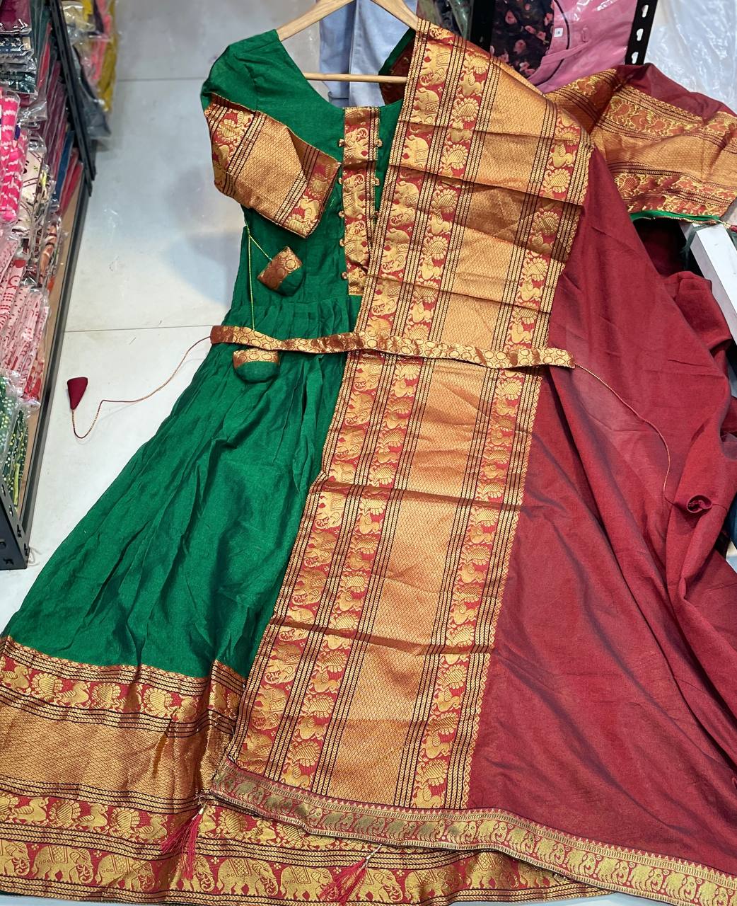 1224-LONG GREEN GOWN