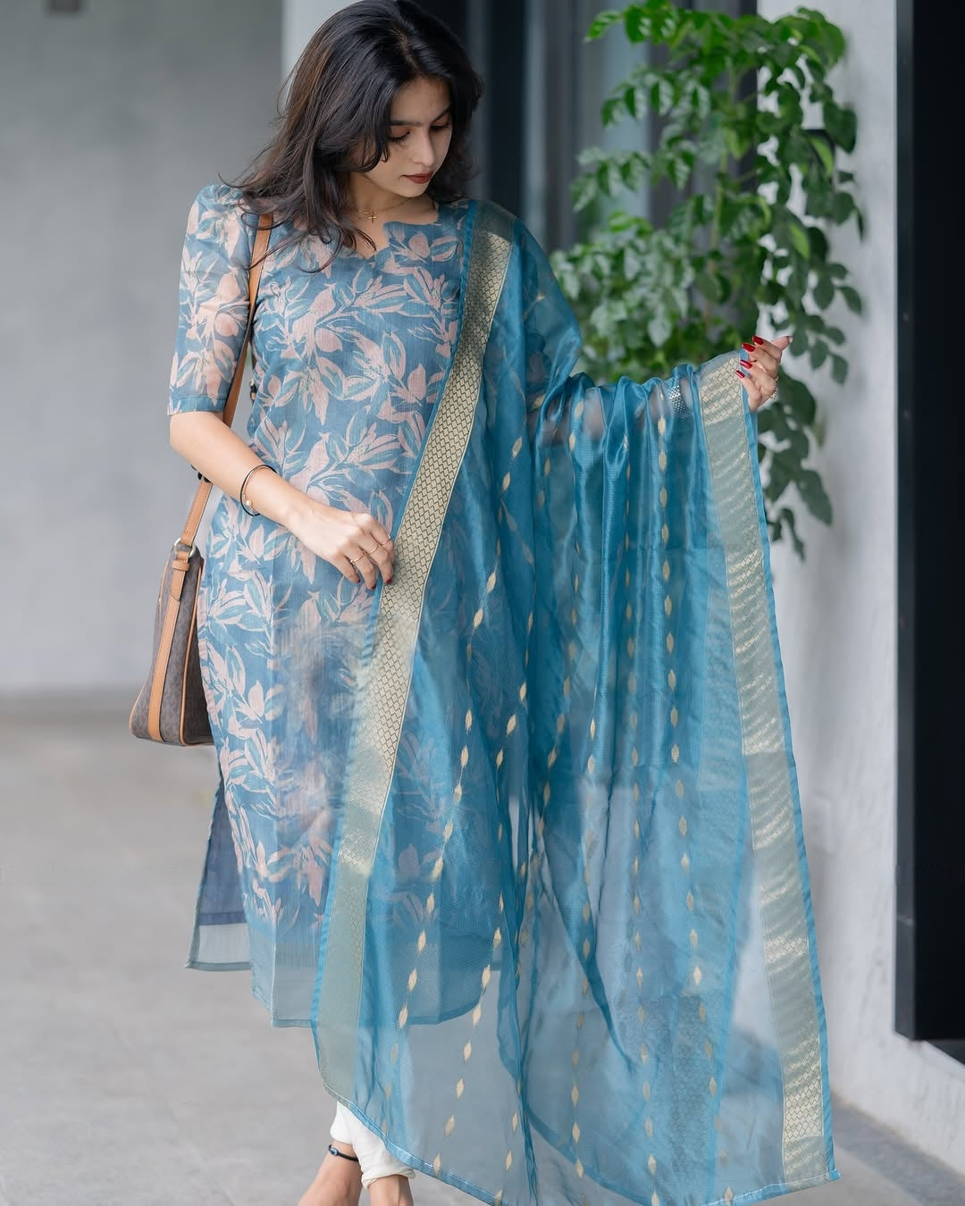CELESTE FERN TOP - DUPATTA