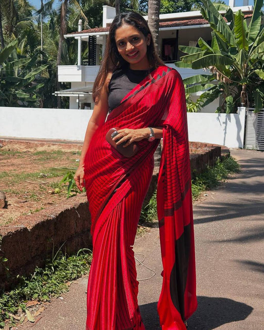 FM-Red Silk Saree