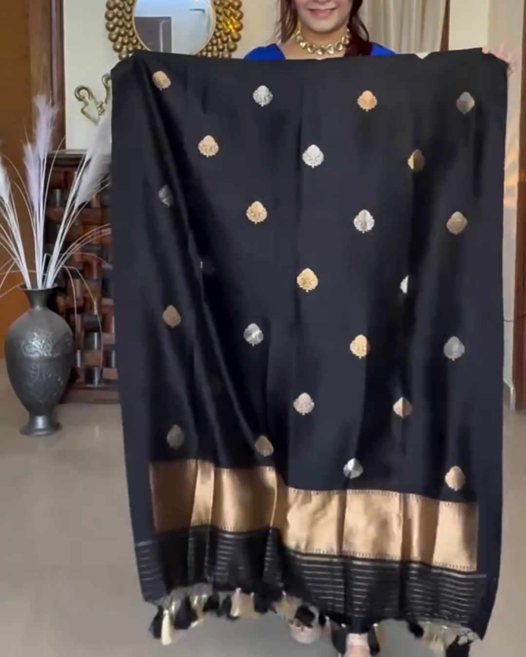 Black Cotton Suit Set