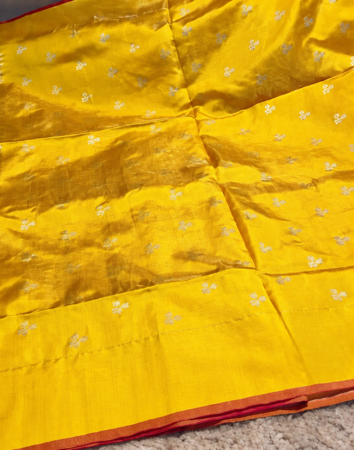 Golden Pastel Multi Tissue Saree