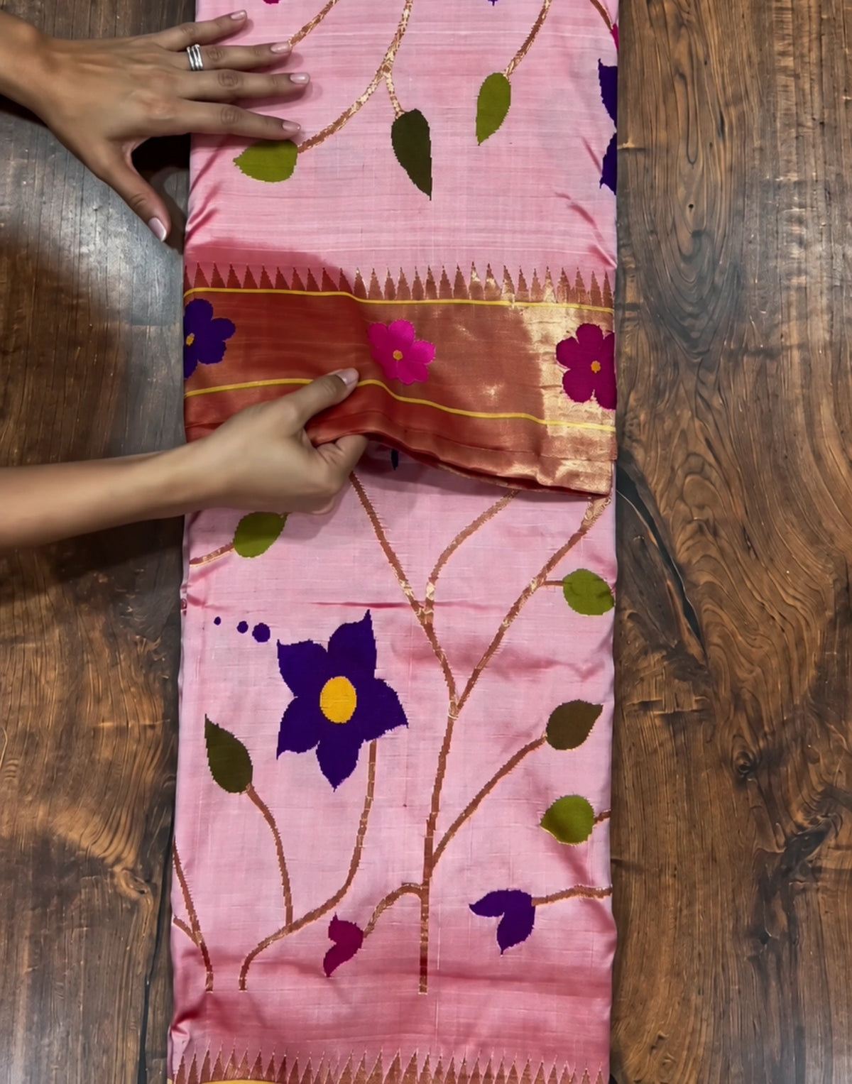 Gulrangi Paithani Silk Saree