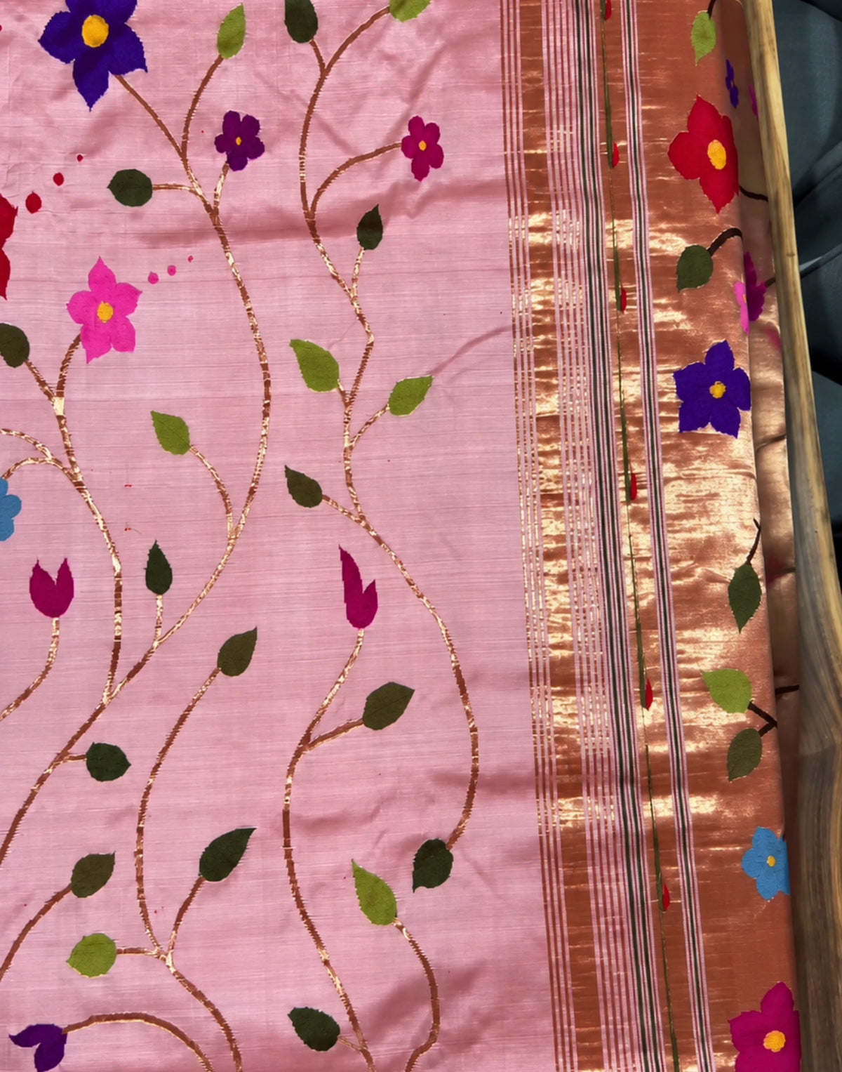 Gulrangi Paithani Silk Saree