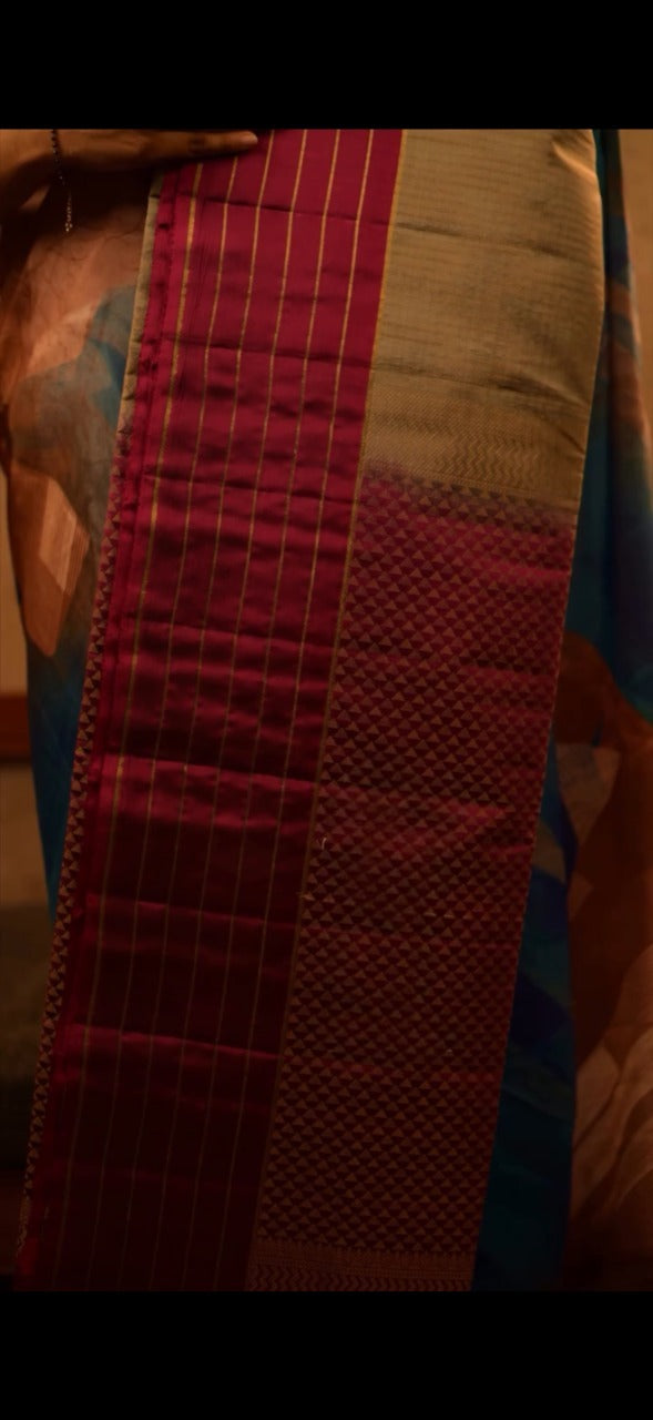 Dakshin-Varna Kanjivaram Saree