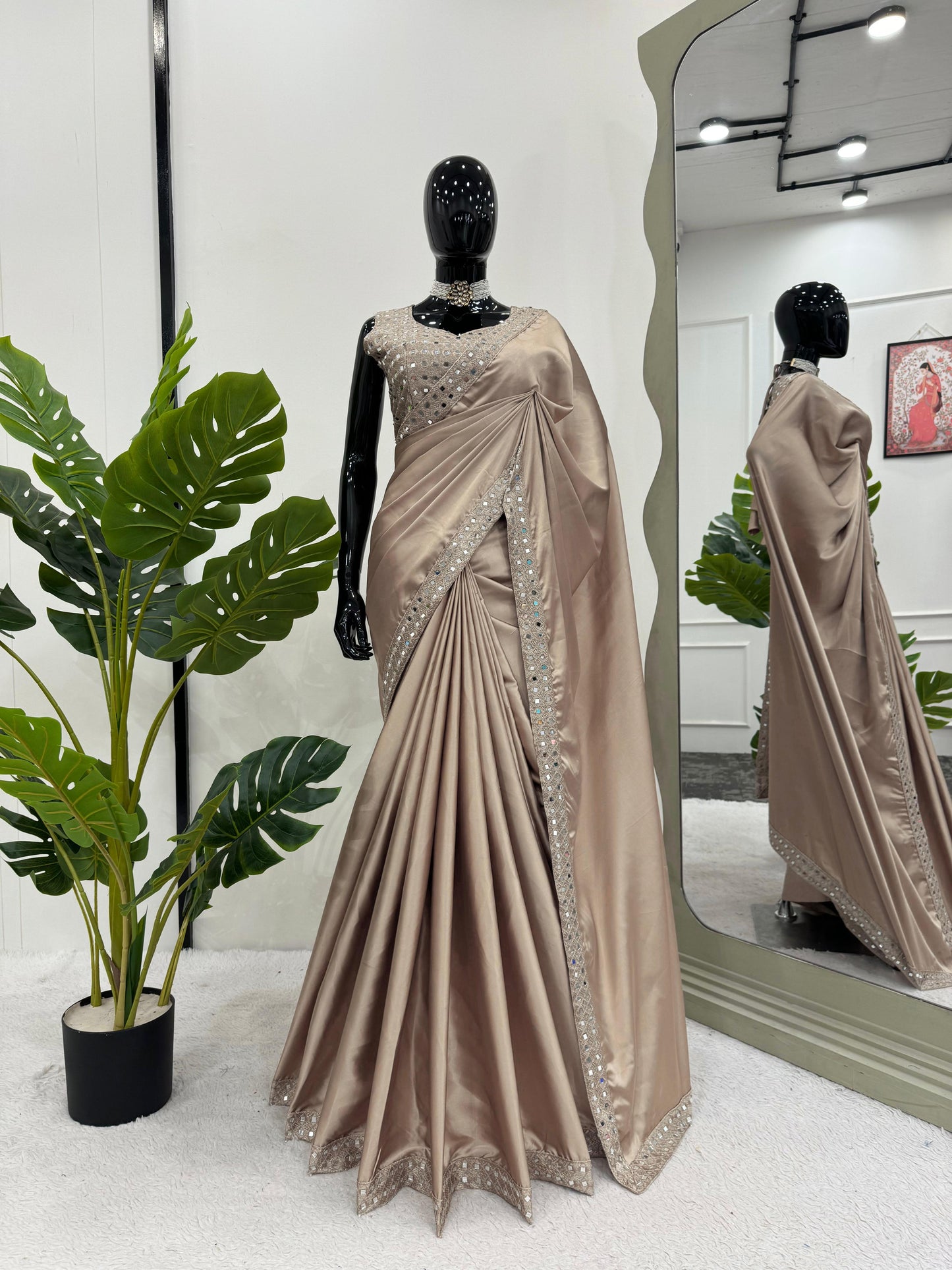 JAPAN SATIN SILK SAREE