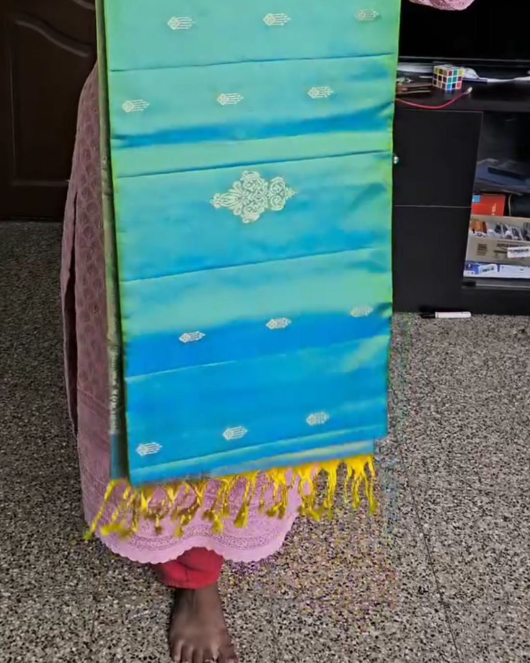 Maragatha Mazhai Silk Saree