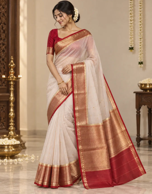 Mauve Banarsi Rani Silk Saree