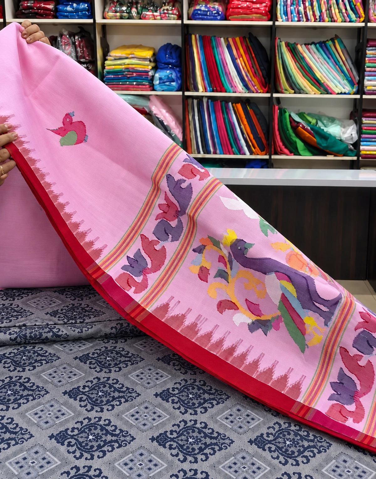 Nillaavari Cotton Silk Saree