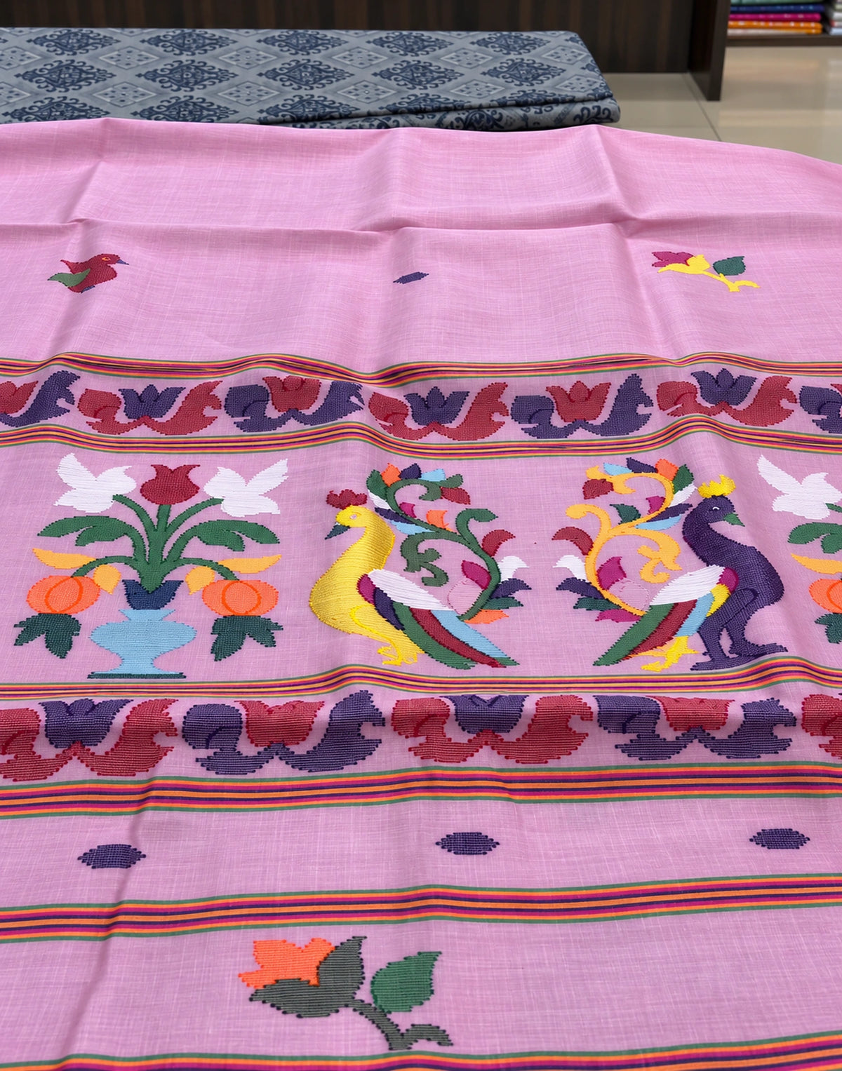 Nillaavari Cotton Silk Saree