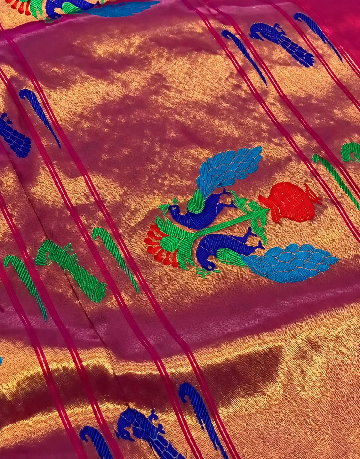 Rangdhara Paithani Silk Saree