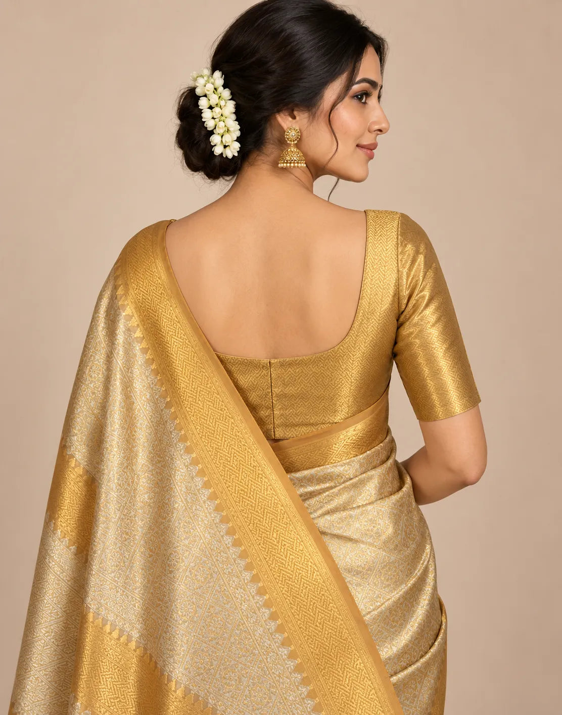 Regal Gold Silk Saree