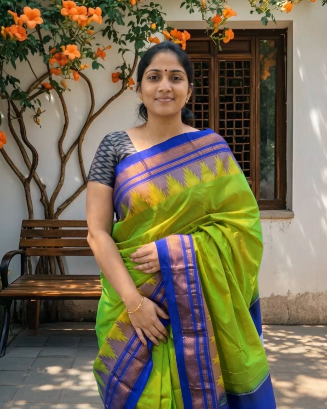 Royal Ikkat Silk Saree