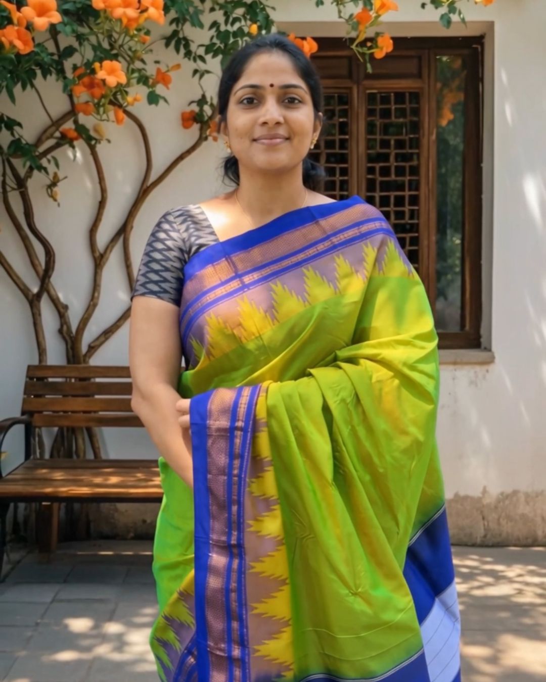 Royal Ikkat Silk Saree