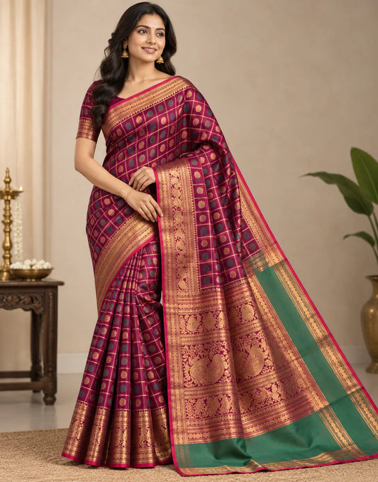 Tanvitha Kanjivaram Silk Saree