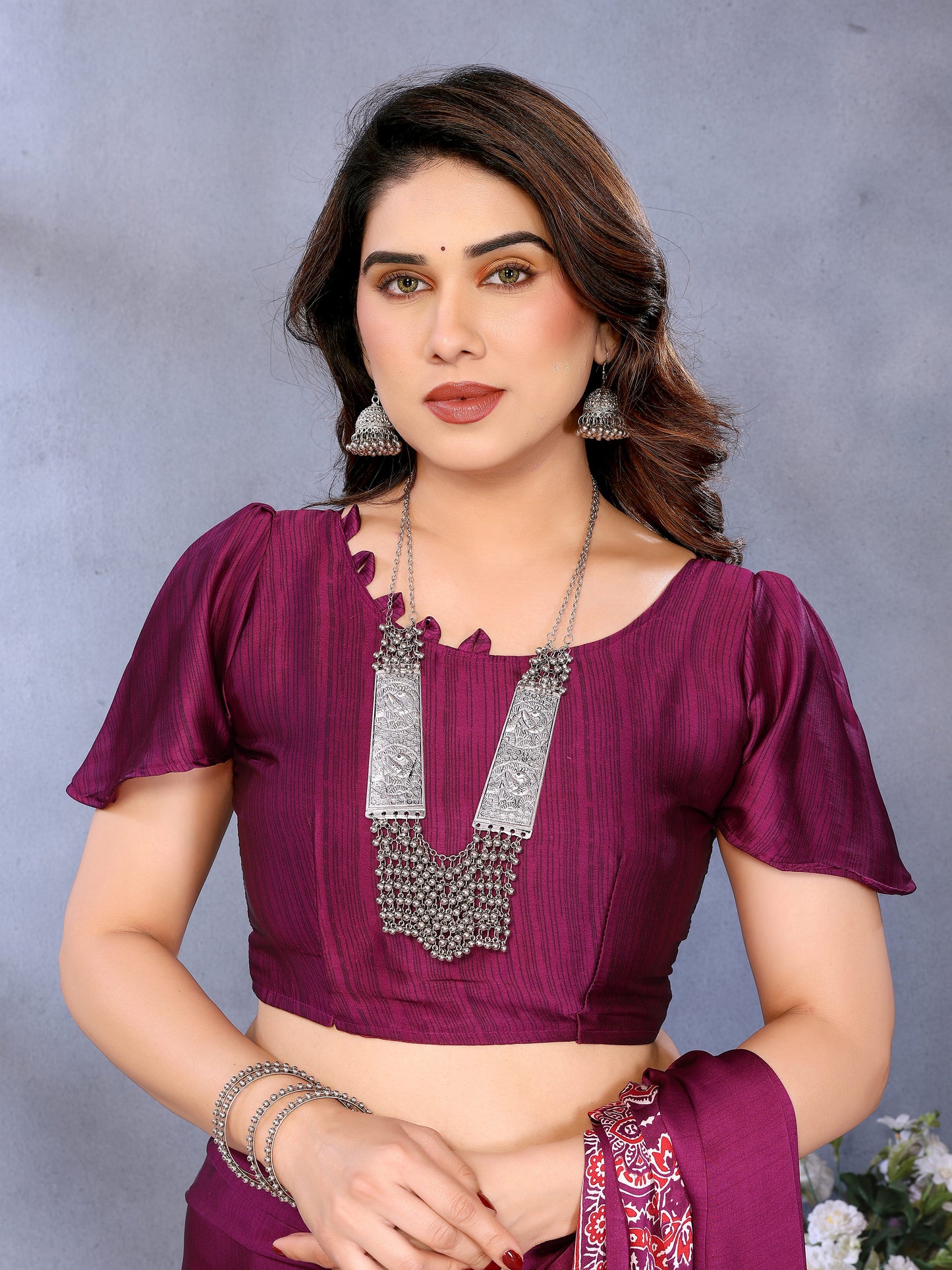 FM - Printed Silk Saree