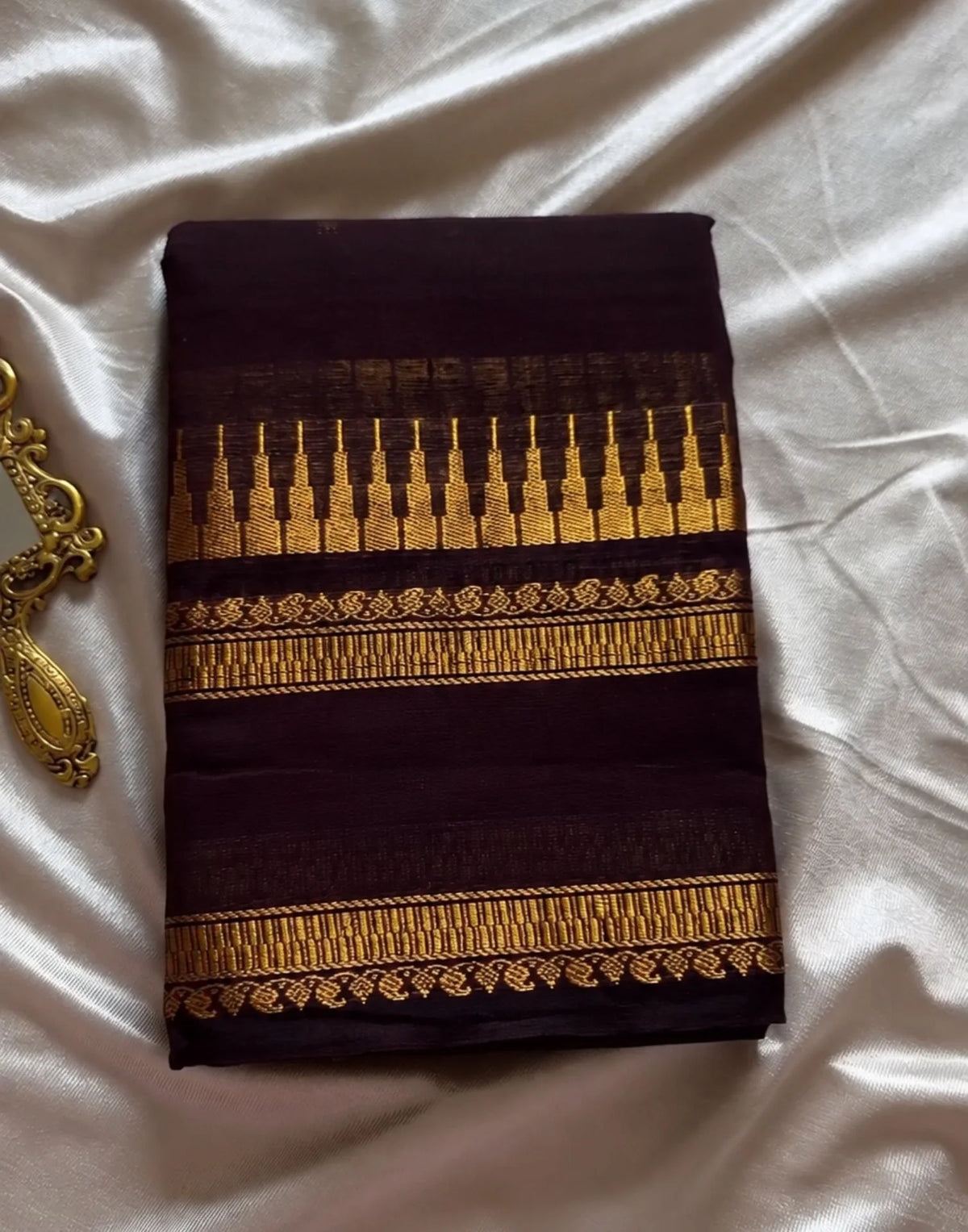 Vintage Coffee Silk Saree