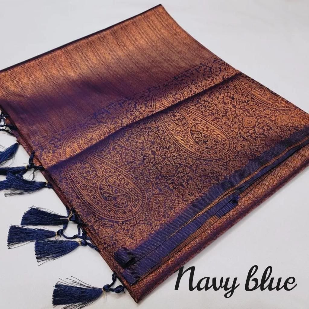 FM-Copper Silk Saree
