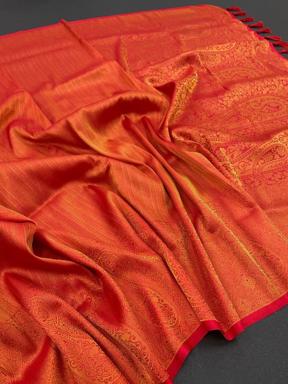 FM-Rust Silk Saree