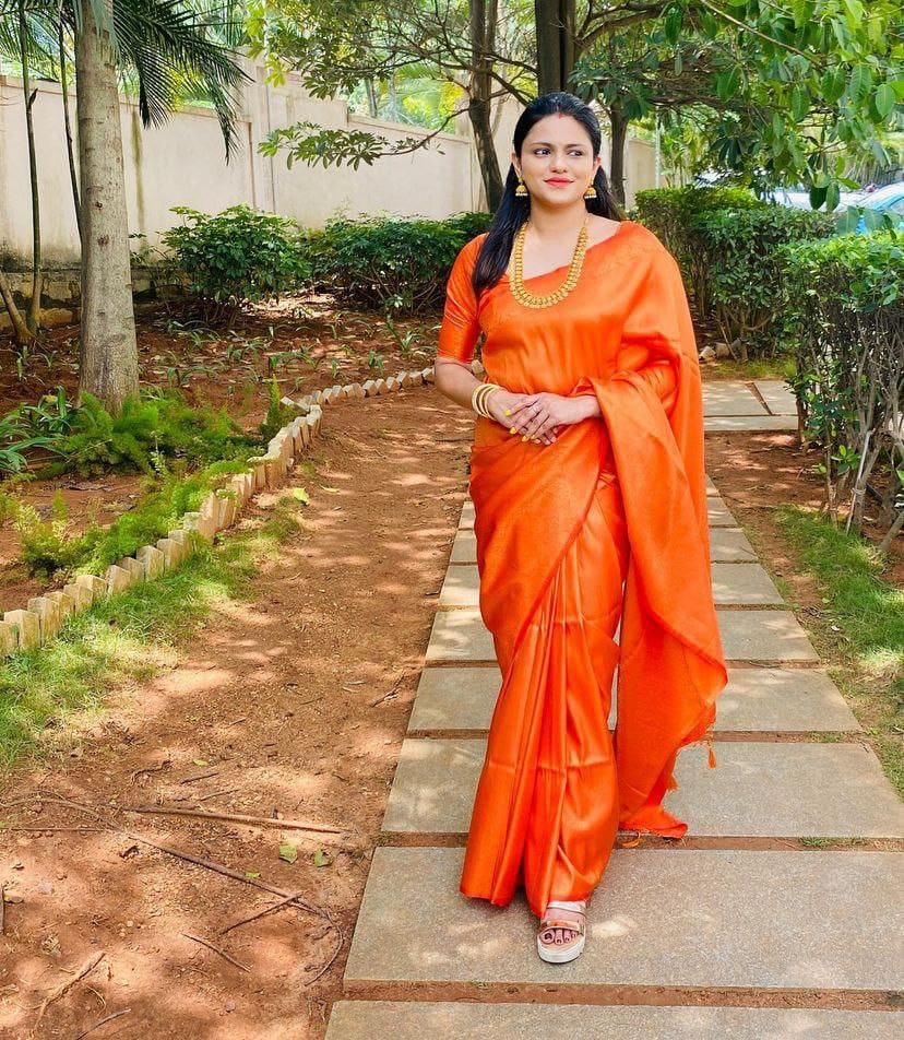 FM-Rust Silk Saree