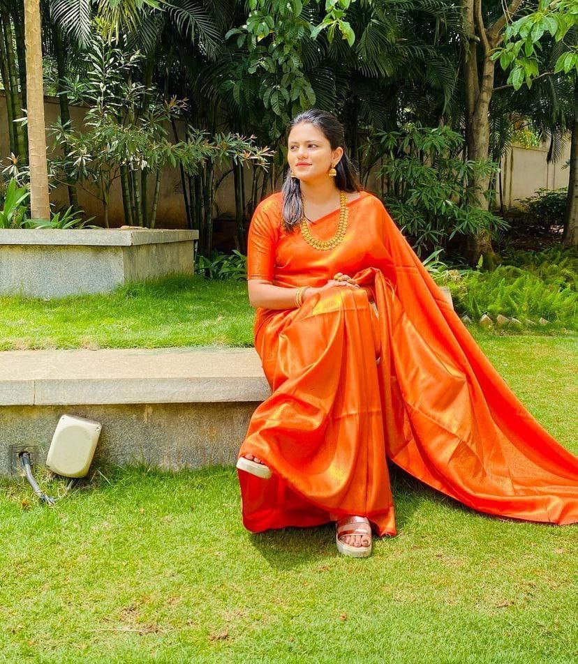 FM-Rust Silk Saree