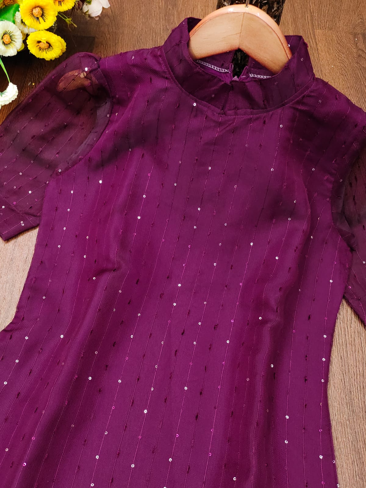 ELEGANT JUTE ORGANZA KURTI