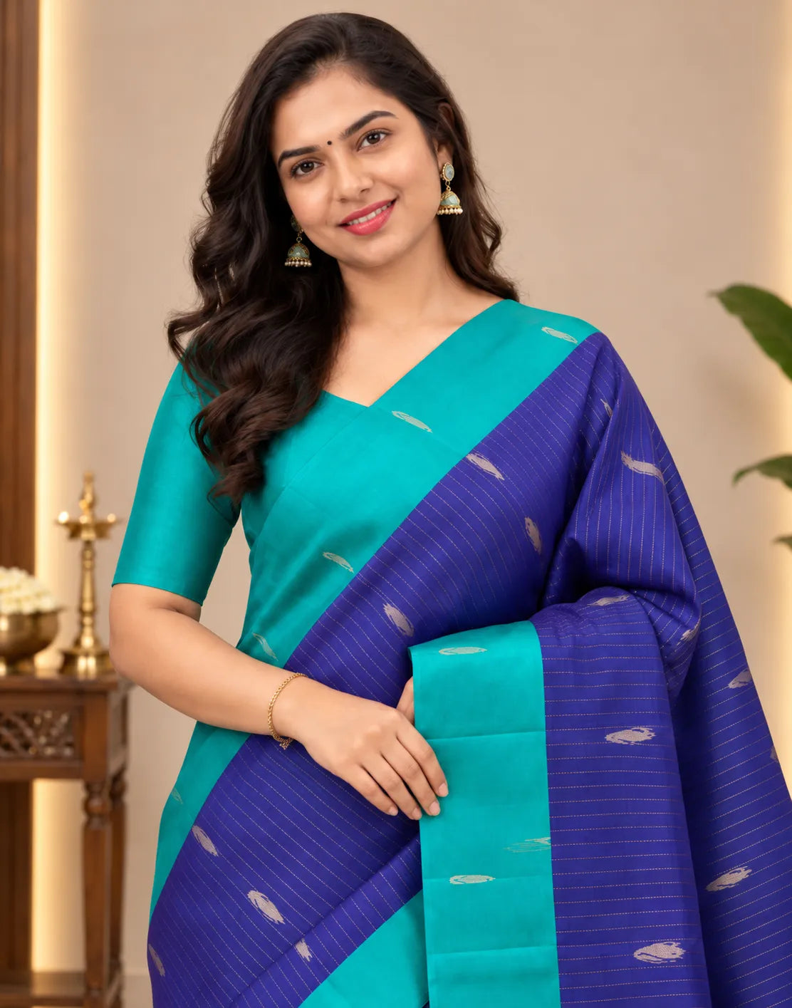 Morpich Silk Saree