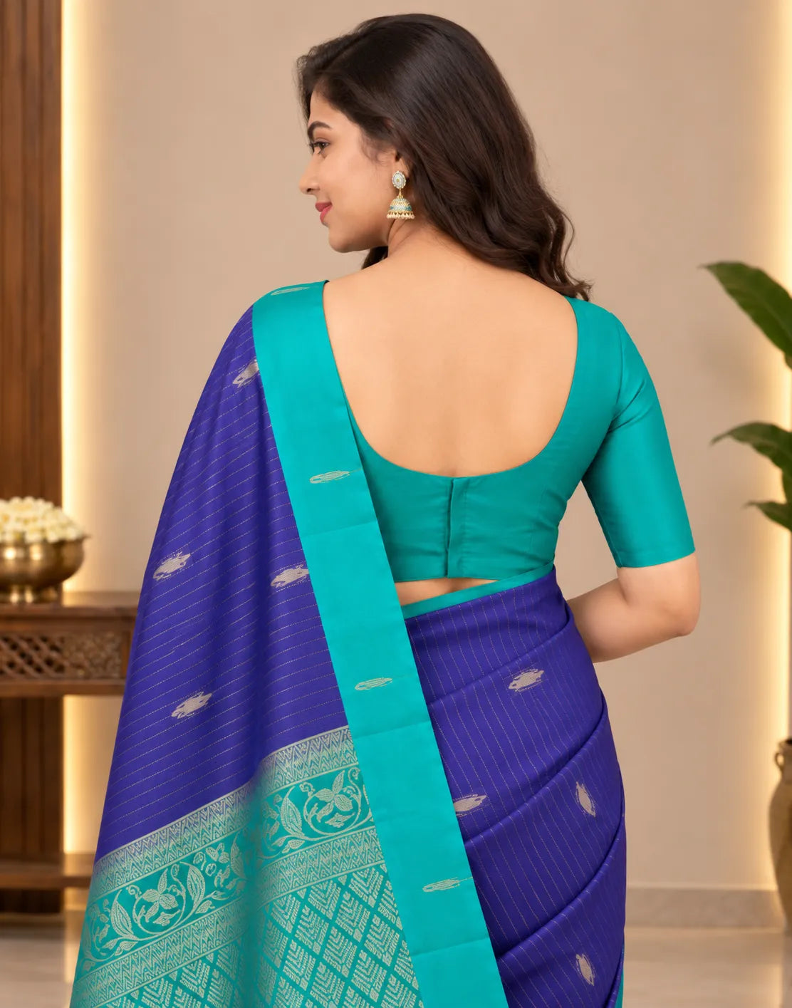 Morpich Silk Saree