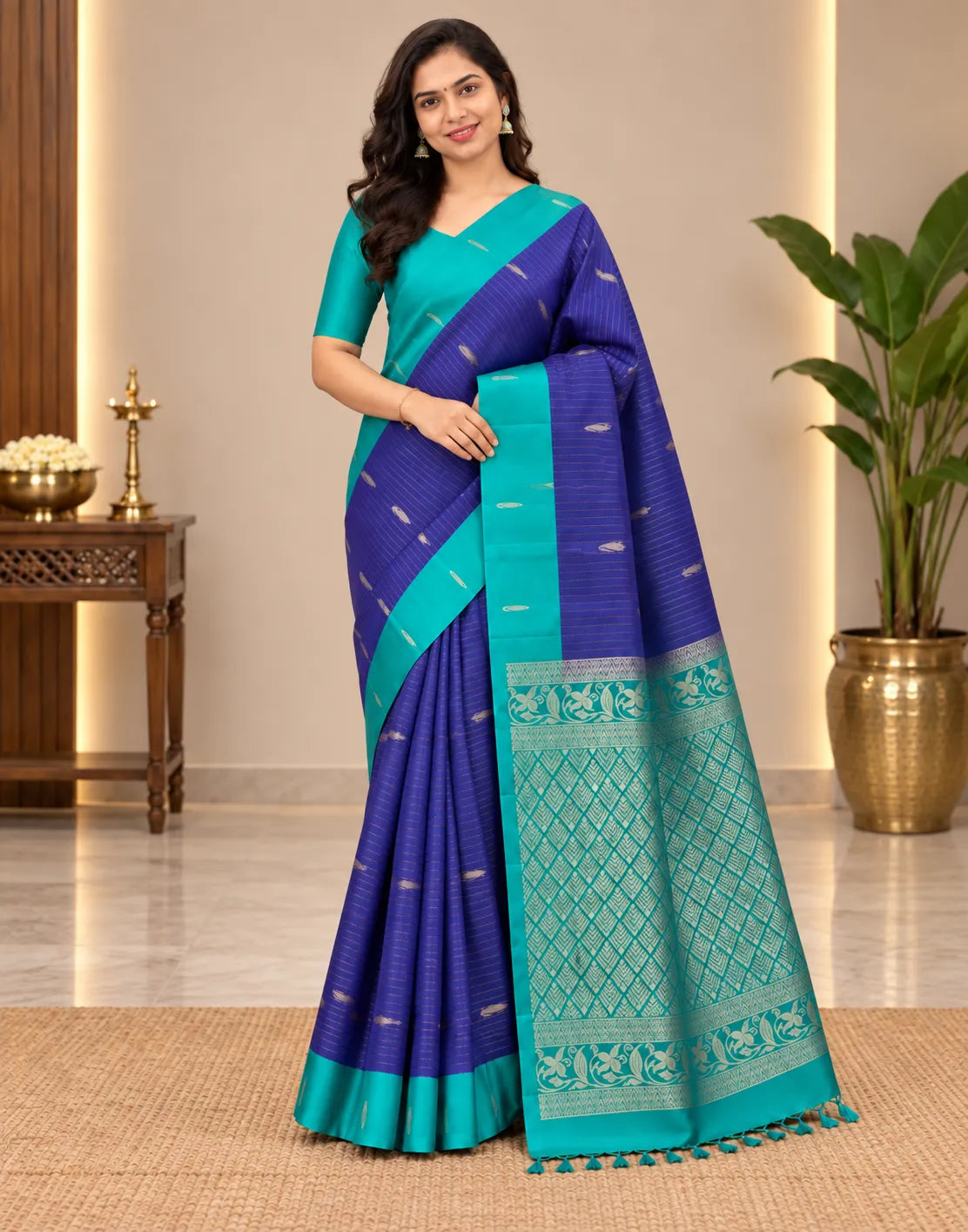 Morpich Silk Saree