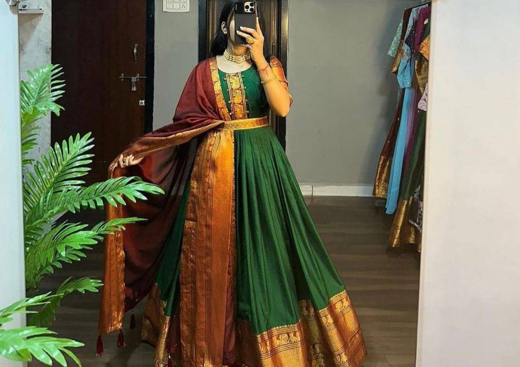 1224-LONG GREEN GOWN