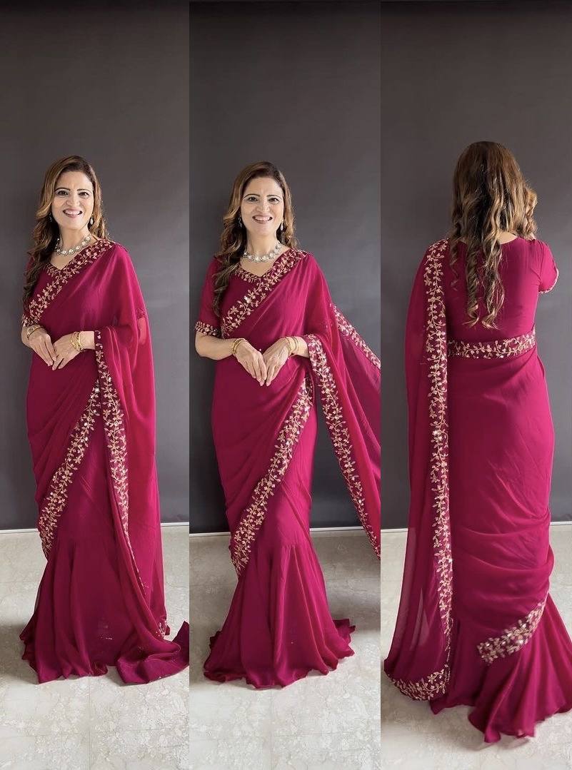 COLORFUL SAREE GOWN