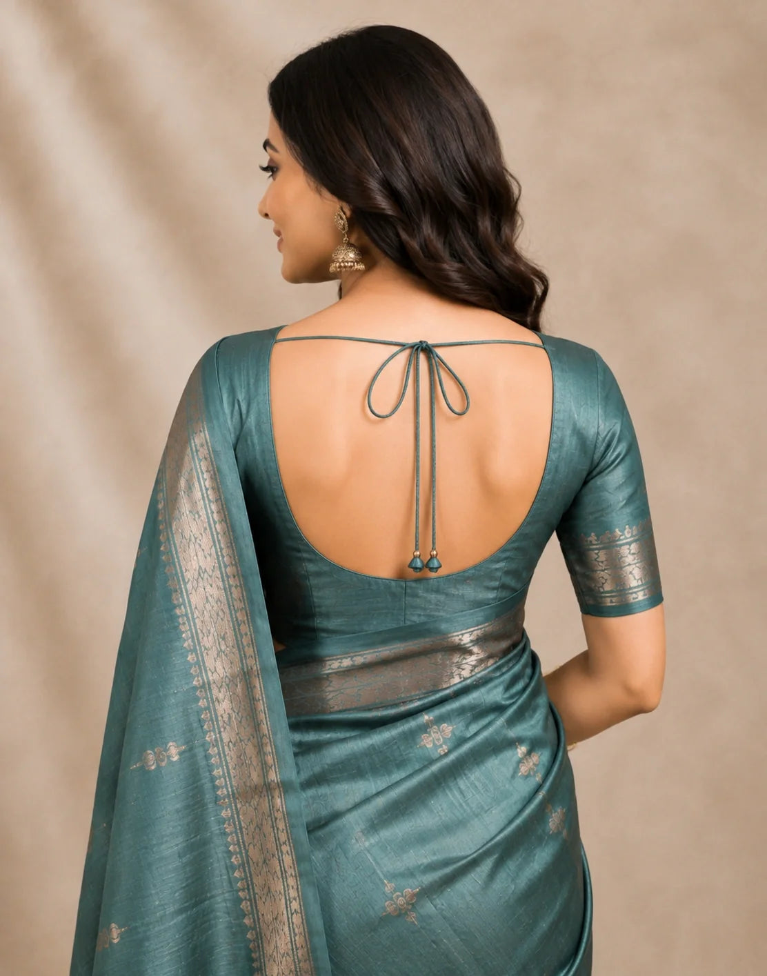 Sky Zari Silk Saree